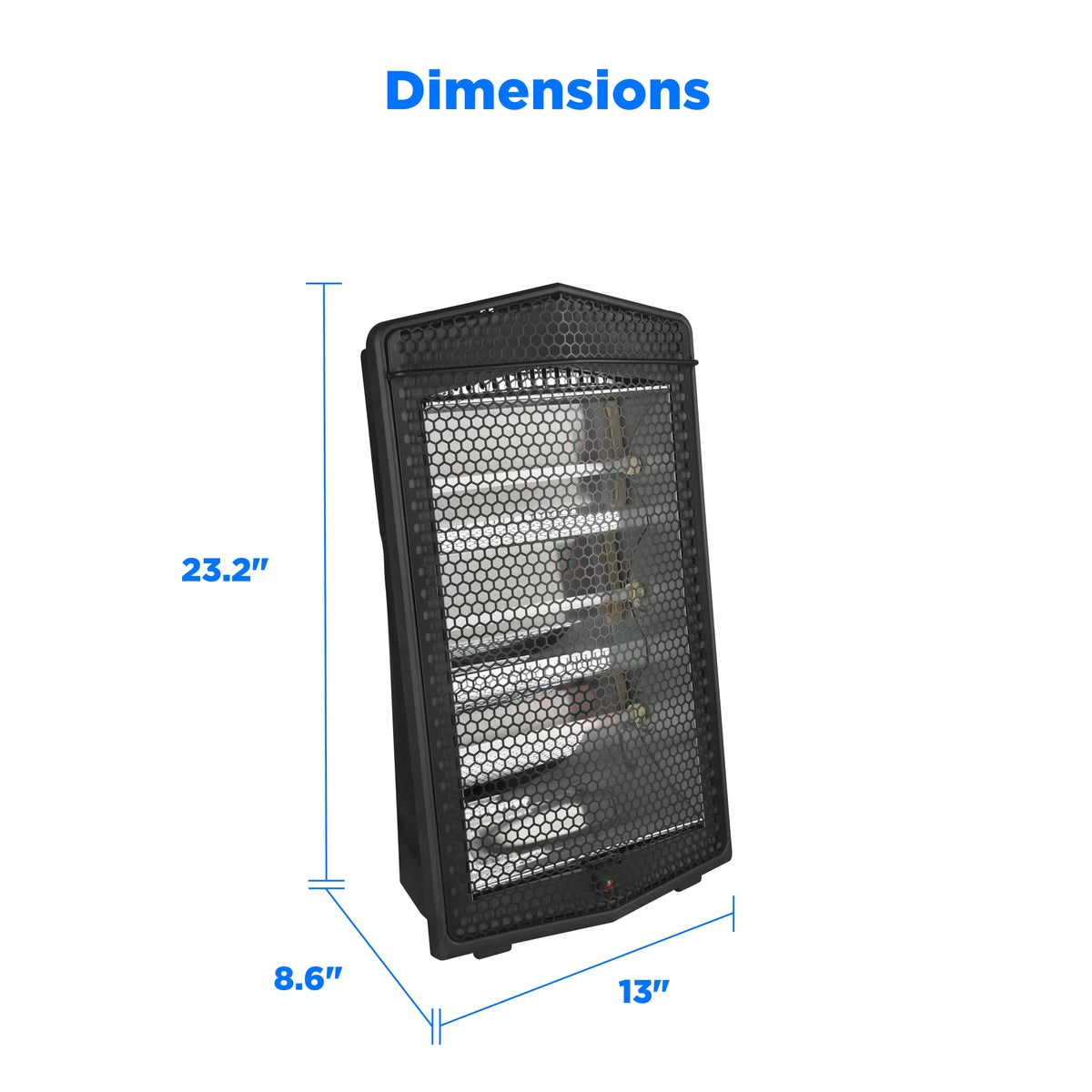 Midea Quartz Radiant Space Heater With Three Heat Settings