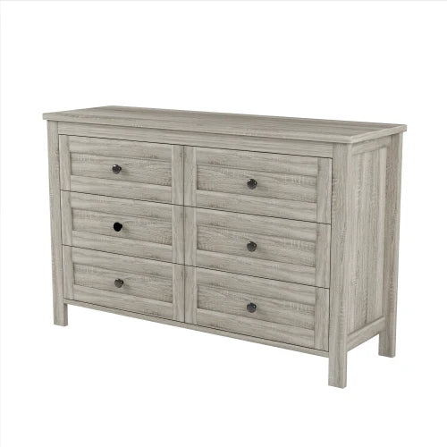 Farmhouse Platform Bed With Double Sliding Door Storage Charging Station