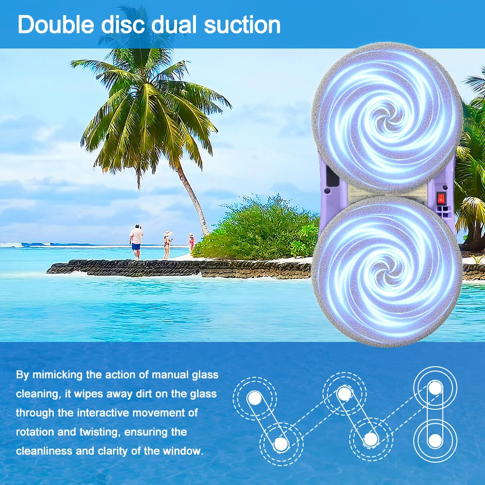 PuRuikai Electric Remote Control Robot Window Glass Cleaner