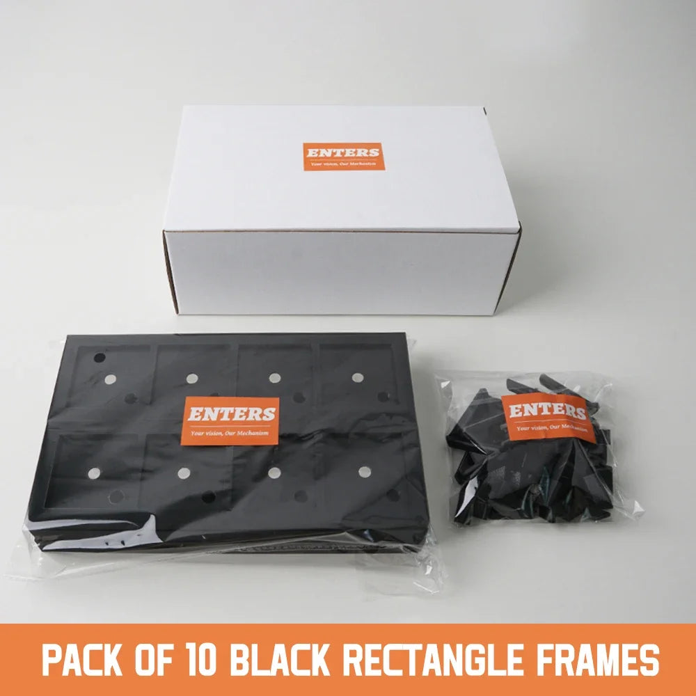 Acrylic Magnetic Photo Frame For Fridge Square Grid Display