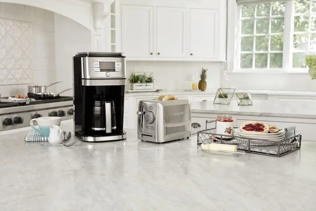 XMSJ 2 Slice Adjustable Stainless Steel Toaster With Crumb Tray Bread Cutter