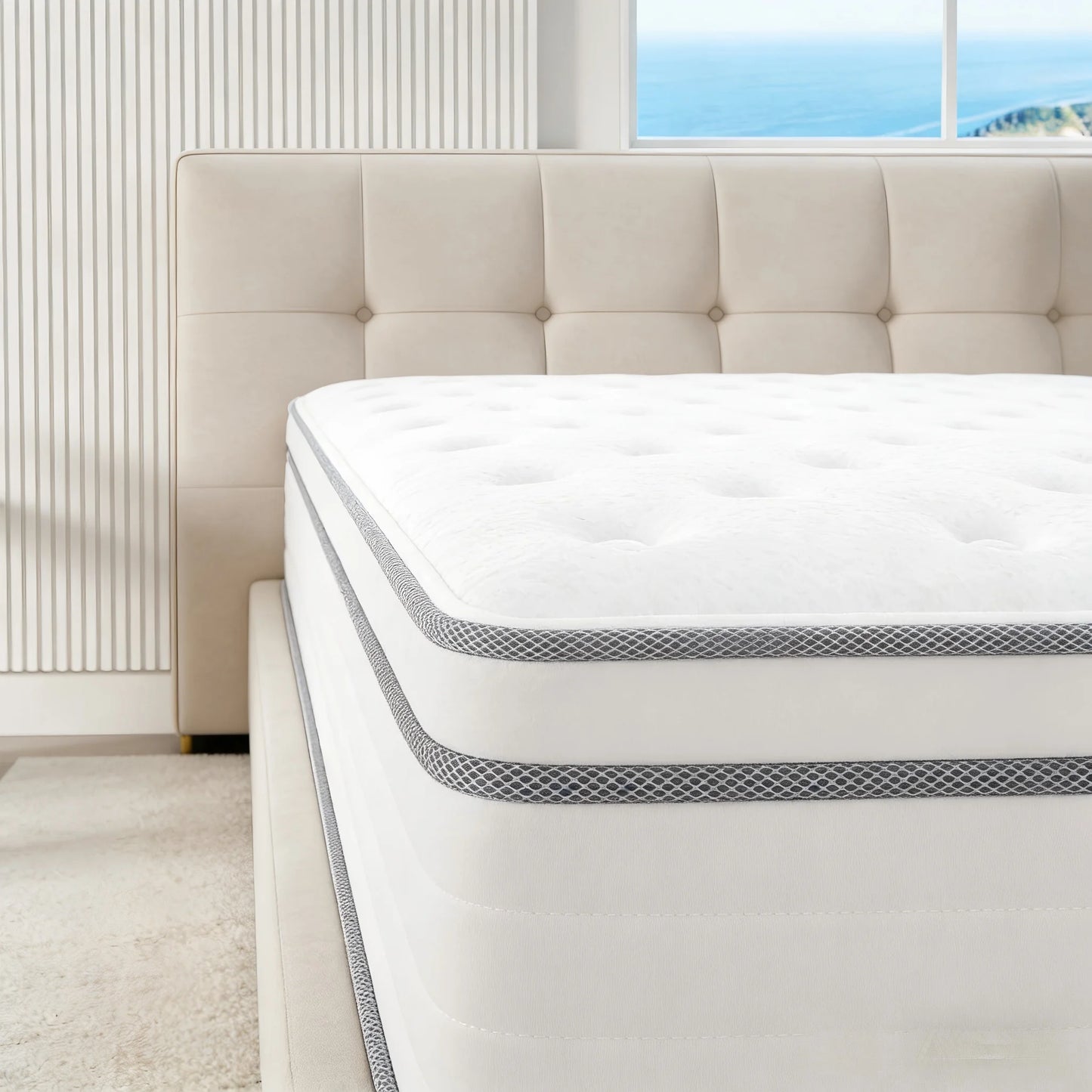 Madevos Pain Relieving Hybrid Mattress for Lumbar and Hip Support