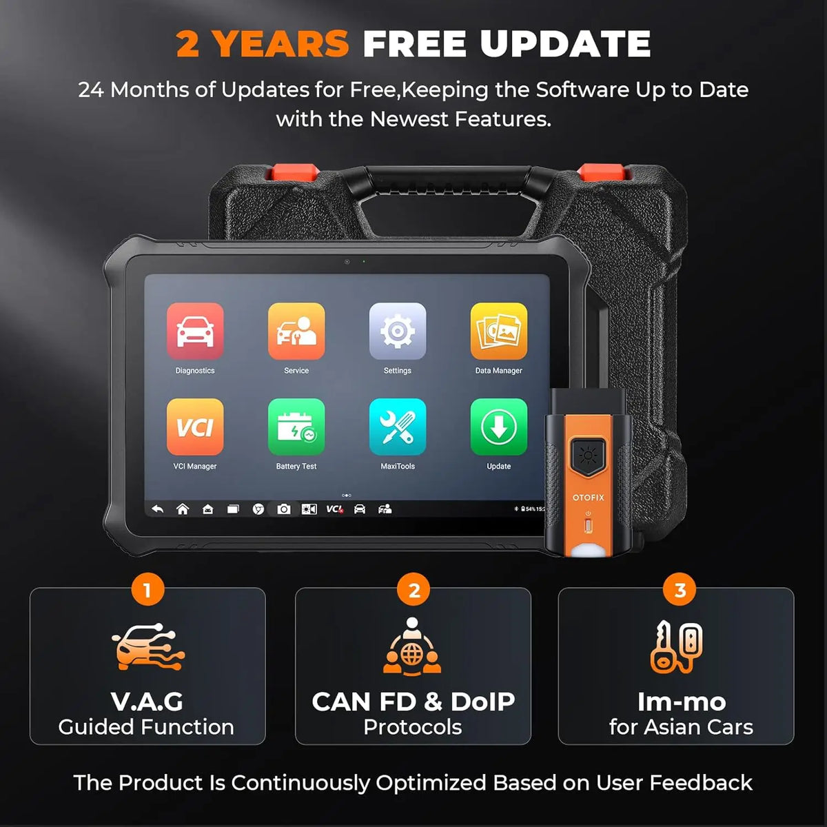 OTOFIX D1 ProS2 Automotive Diagnostic Scanner With ECU Coding