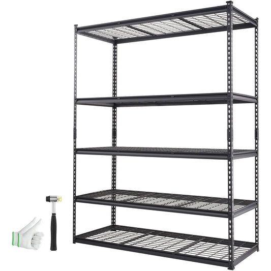 SucceBuy Five Tier Heavy Duty Garage Storage Shelving Unit
