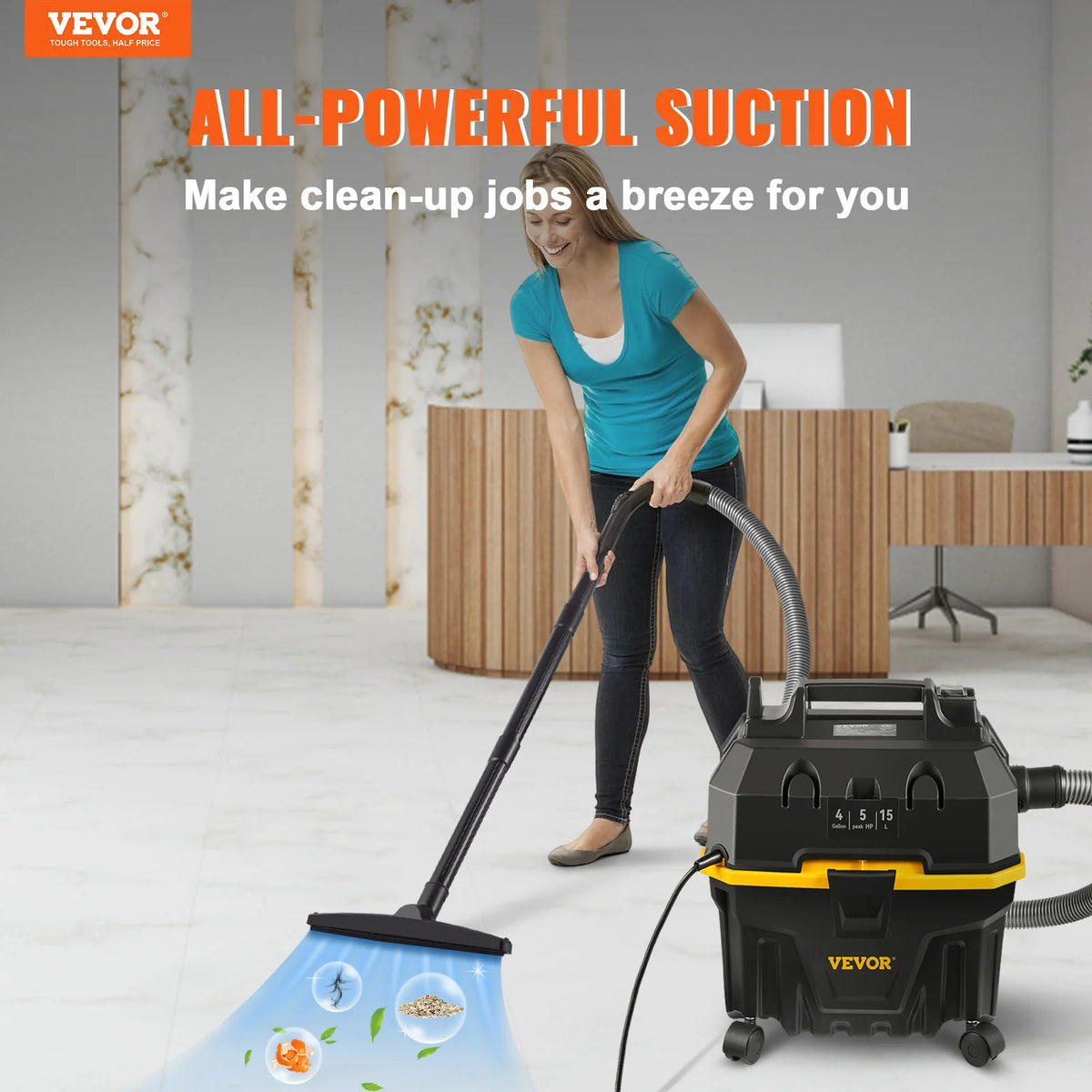 SucceBuy Wet And Dry Vacuum Cleaner With Air Blower For Car