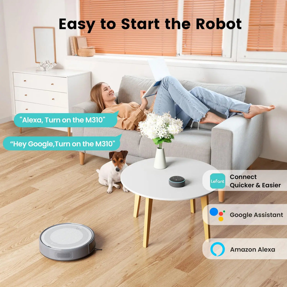 Lefant M310 Robot Vacuum With 4500Pa Suction And Smart Control