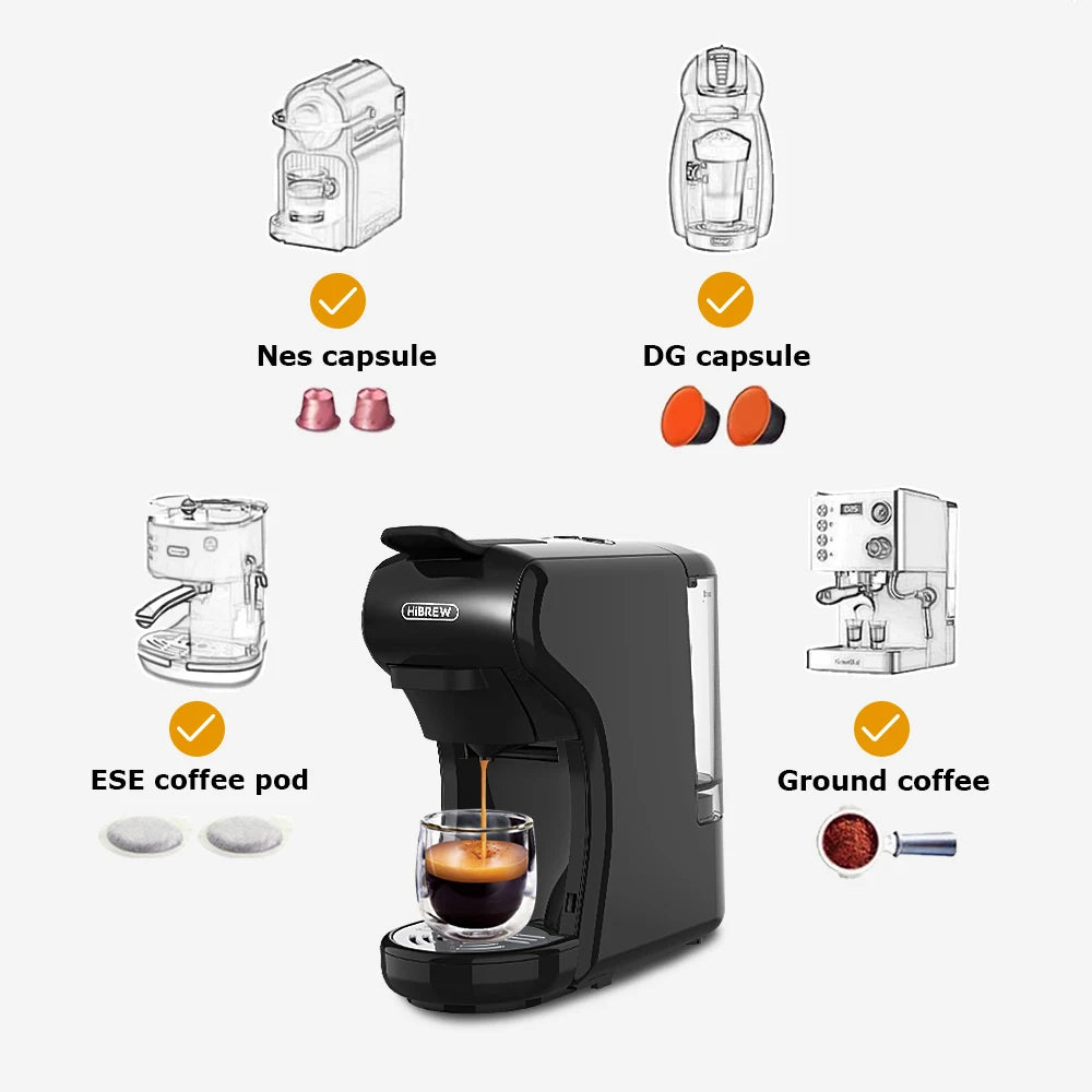 HiBREW Multi Capsule Espresso Maker With Hot And Cold Brewing