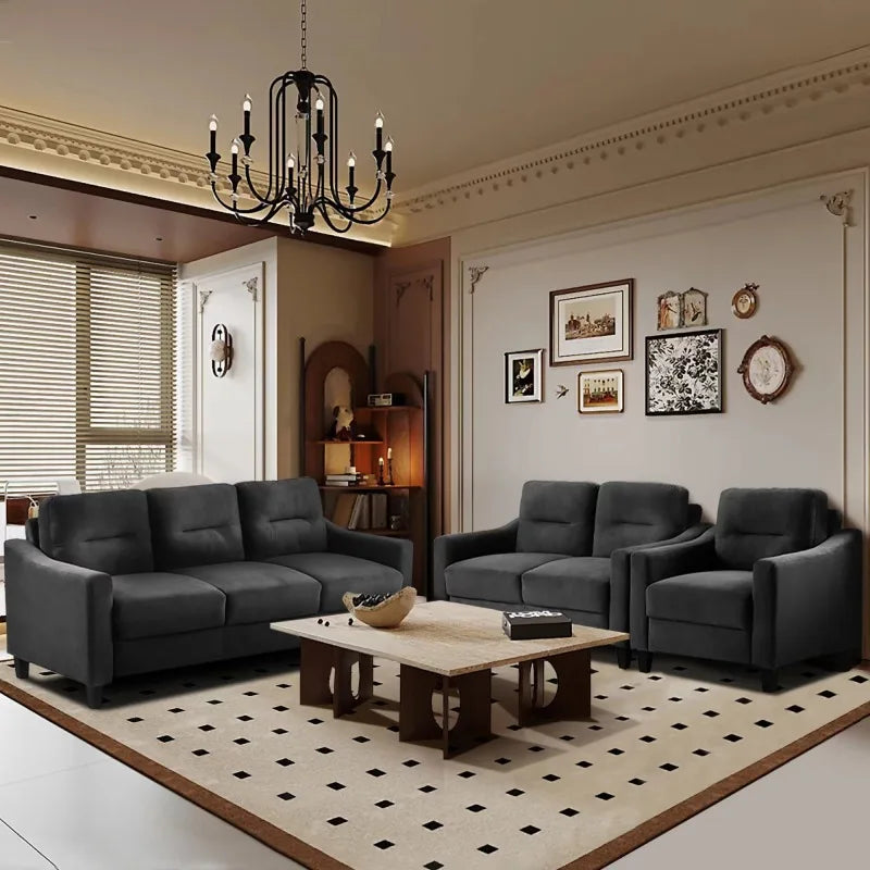 Modern Sectional Sofa Set 1 2 3 Contemporary Living Room
