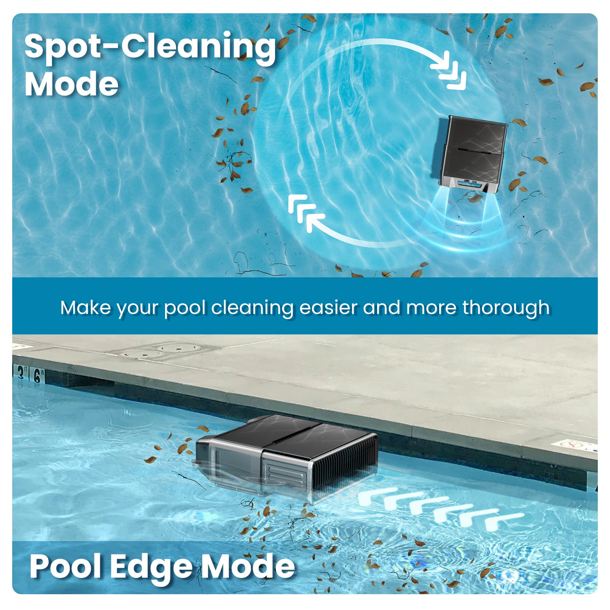Inse Solar Robotic Pool Cleaner With Remote Control