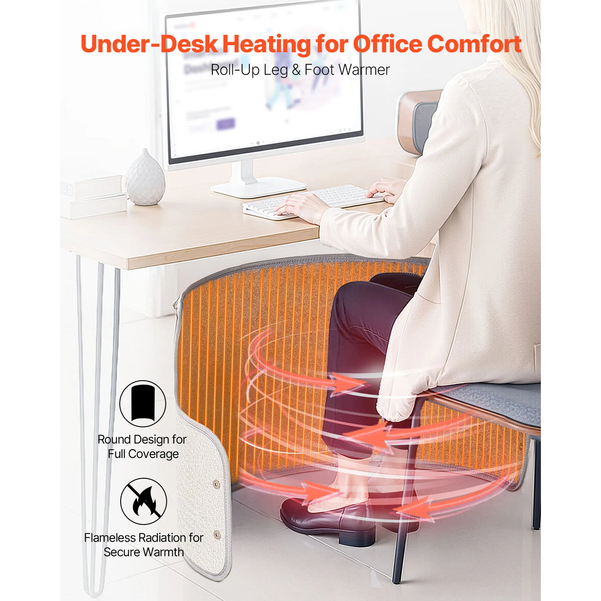 SucceBuy Rollable Foot Warmer With Remote Control And Timer