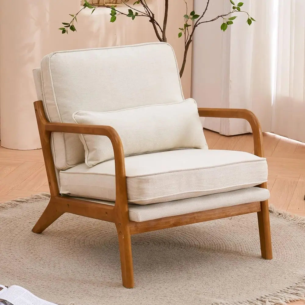 Upholstered Accent Chairs Set Of 2 Mid Century Lounge Chairs