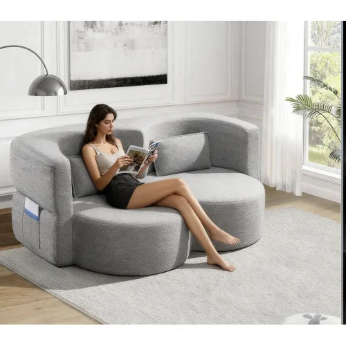 Folding Sofa Bed Floor Sofa Convertible Teddy Bear Sleeper Futon