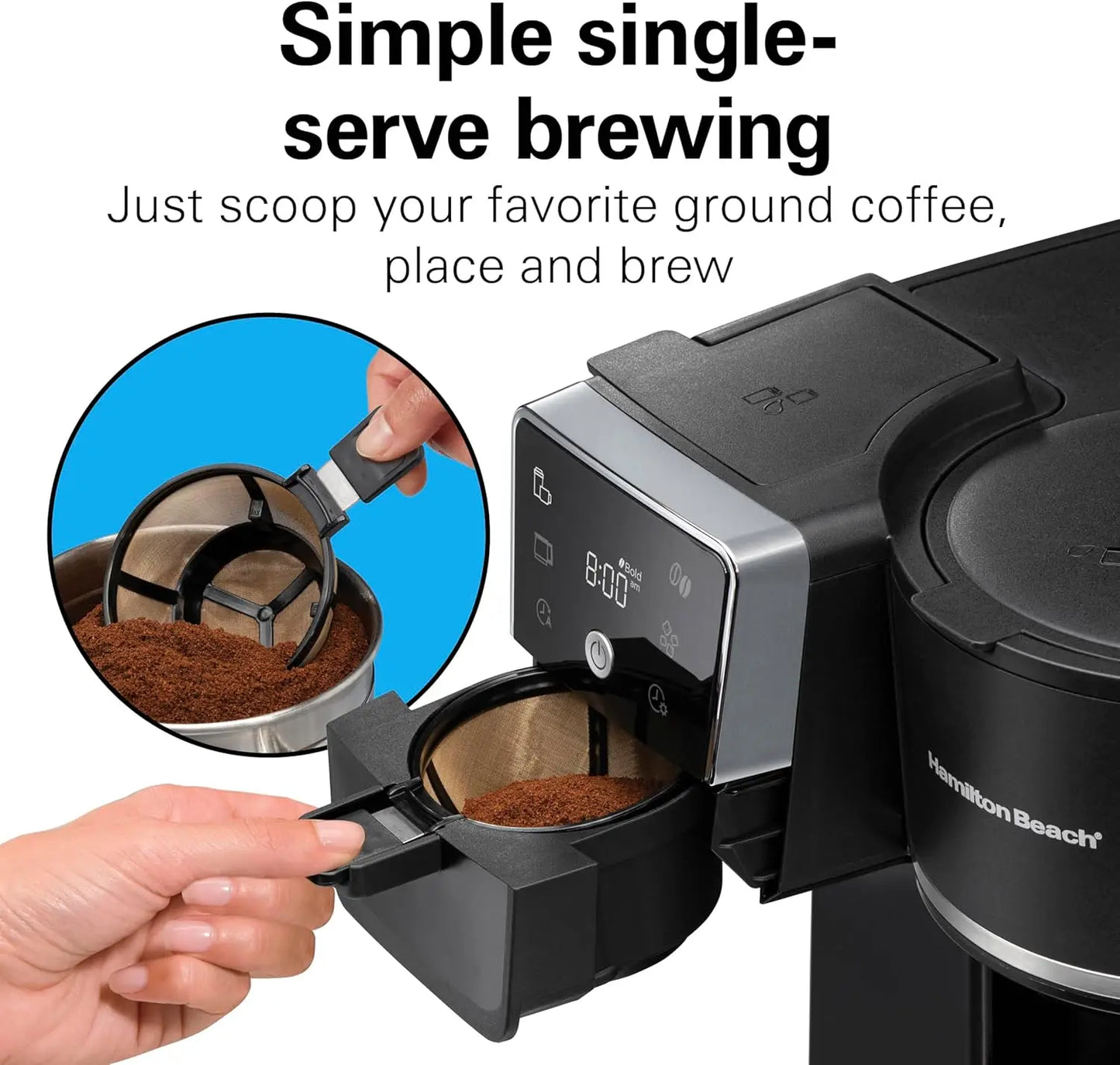 XMSJ 2-Way Programmable Drip Coffee Maker 12-Cup Auto Brew