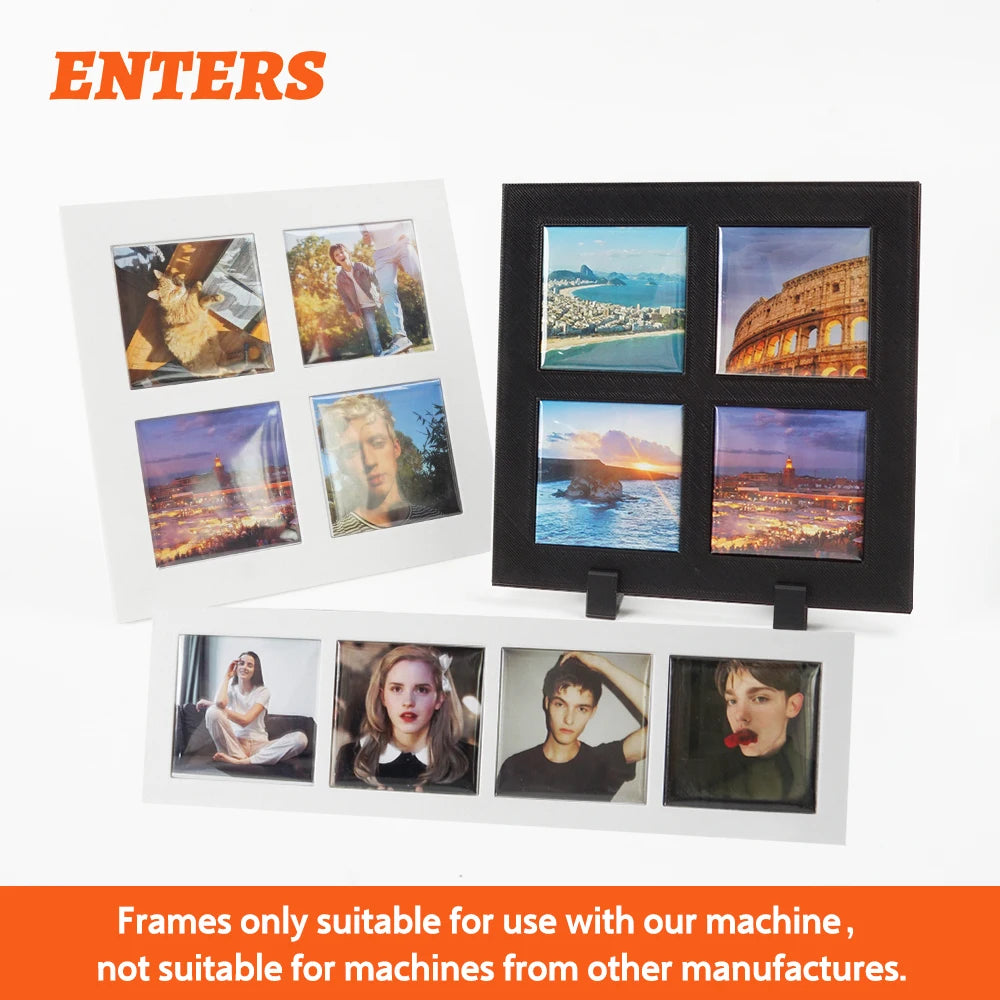 Blank Magnetic Photo Frames For Refrigerator Picture Inserts
