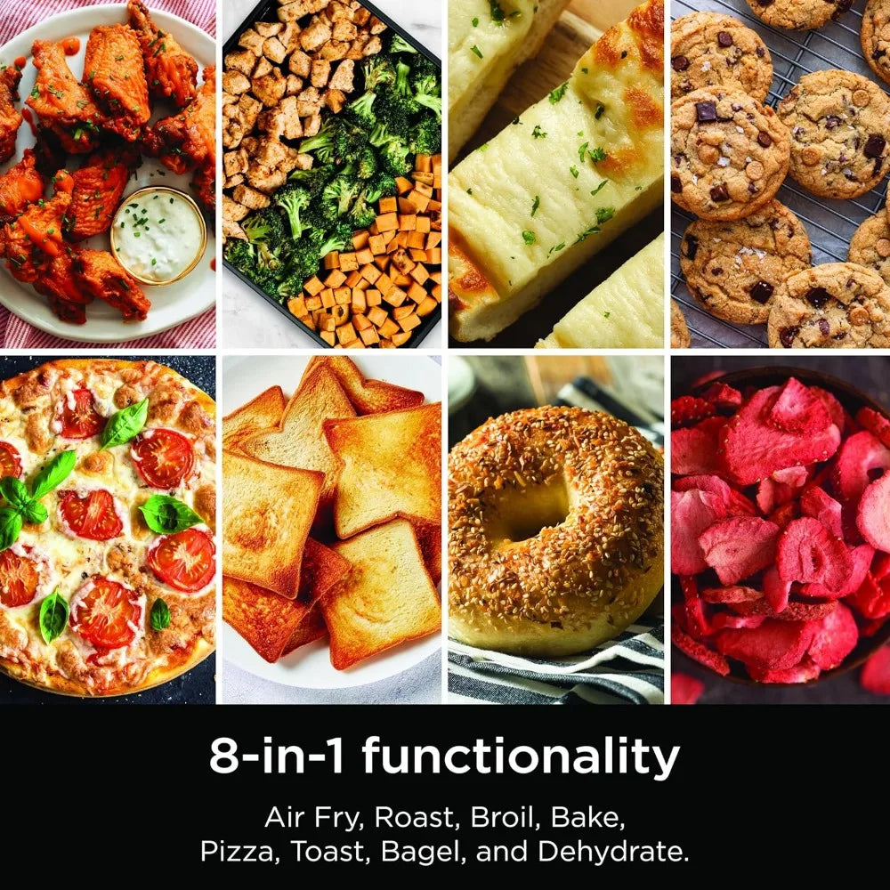Ninja 8-in-1 Air Fryer Toaster Oven Combo with Auto Cook