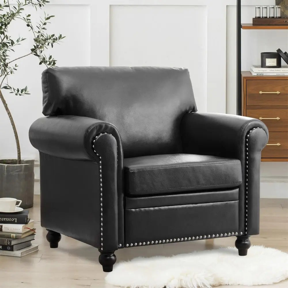 Waiting Room Loveseat With Arms For Office Lobby Black Vinyl