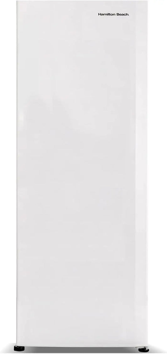 XMSJ Upright Fridge Freezer With Reversible Door Removable Shelves
