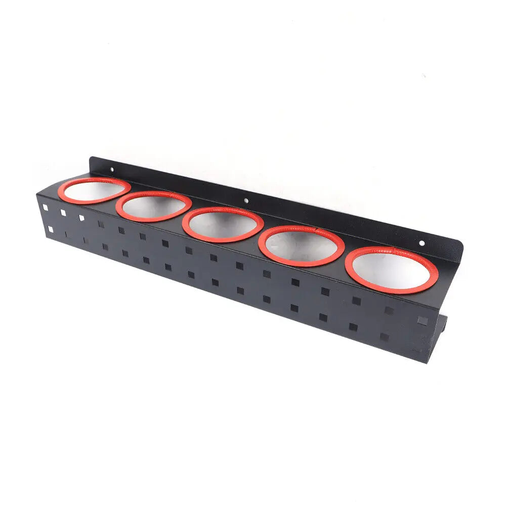 Wall Mounted Spray Bottle Rack Five Hole Car Detailing Organizer