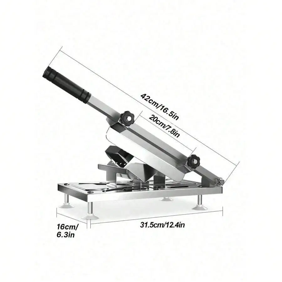 XMSJ Manual Meat Slicer Stainless Steel Multifunction With Bone Cutting
