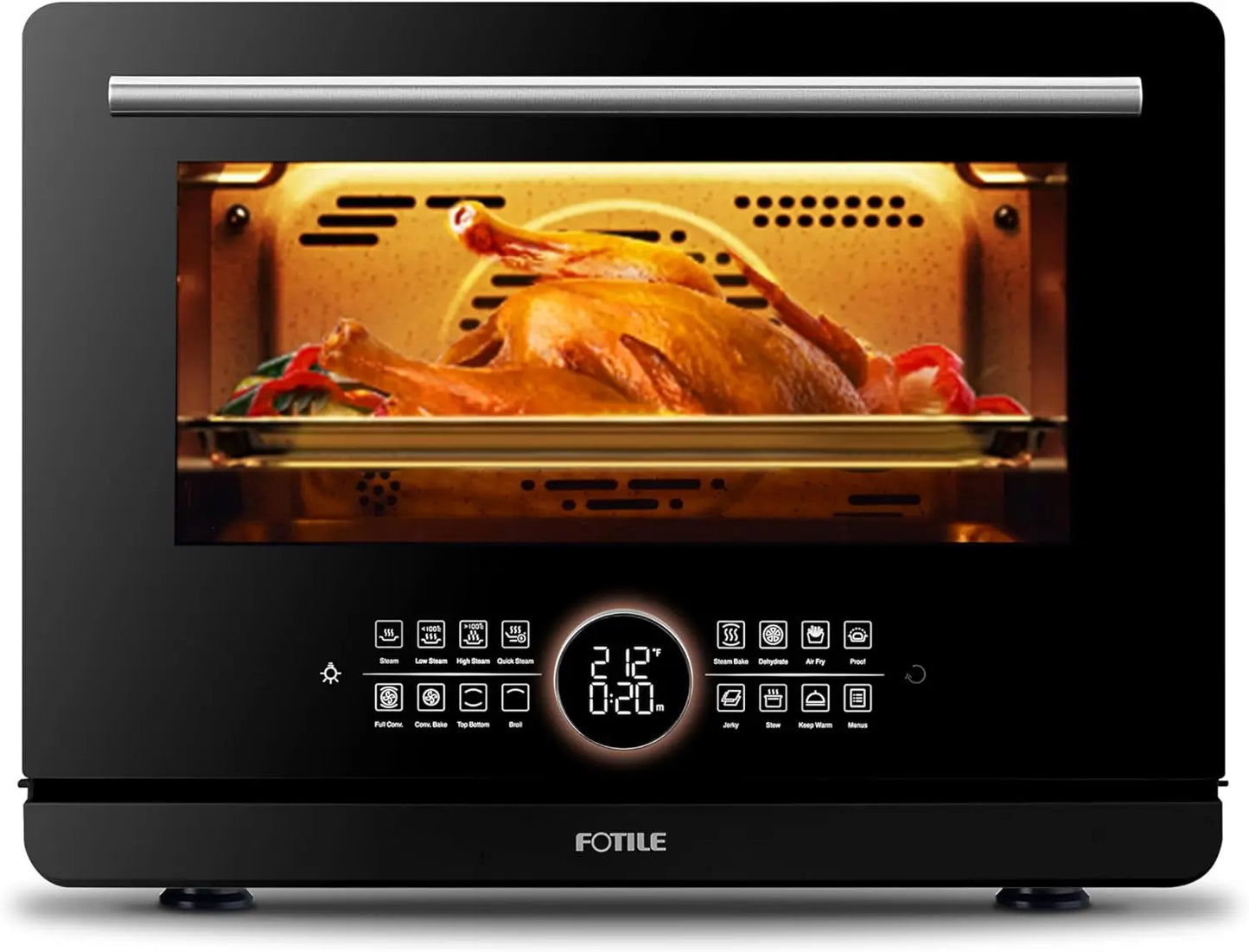 XMSJ 4-In-1 Combi-Steam Oven With Steam Bake Air Fry Convection Dehydrator