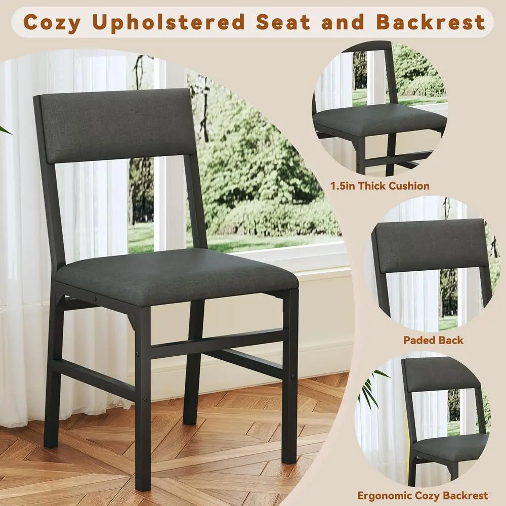 Ticify Round Dining Table Set For Four Seats