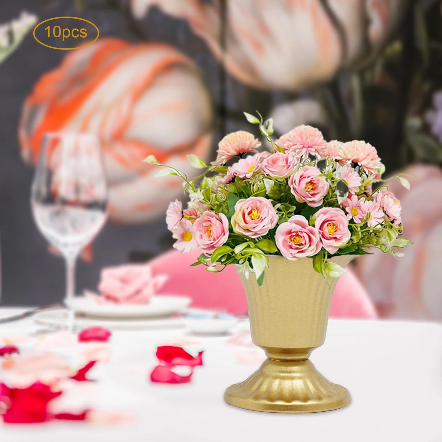 Wedding Floral Vases Set 10 Piece Centerpiece Table Decoration