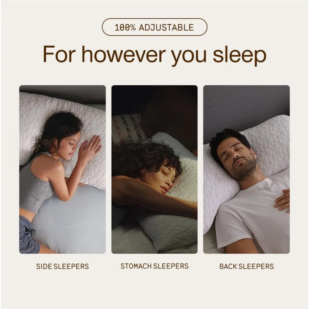 Adjustable Memory Foam Pillow With Cross Cut Fill For Sleep