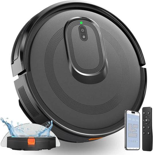 XMSJ 2 In 1 Robot Vacuum And Mop Combo With 4200Pa Suction