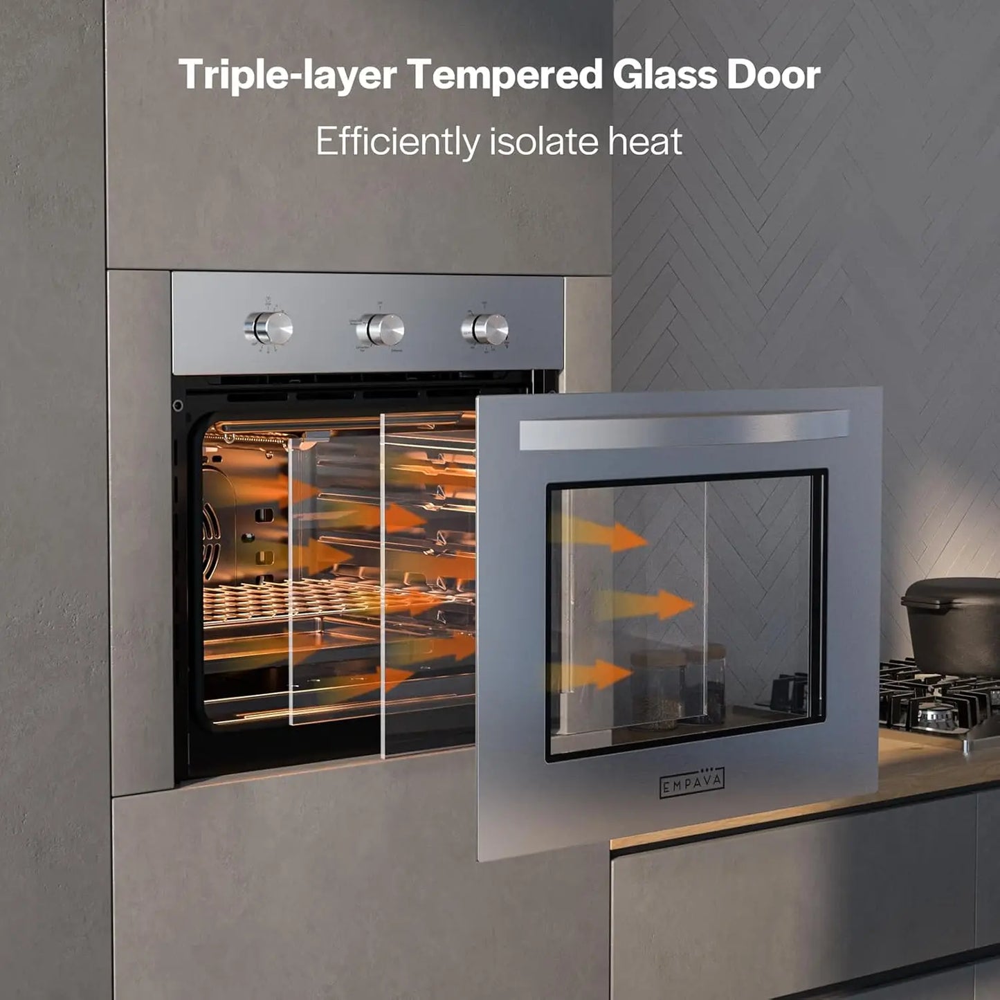 XMSJ Built In LPG Wall Oven With Convection And Rotisserie
