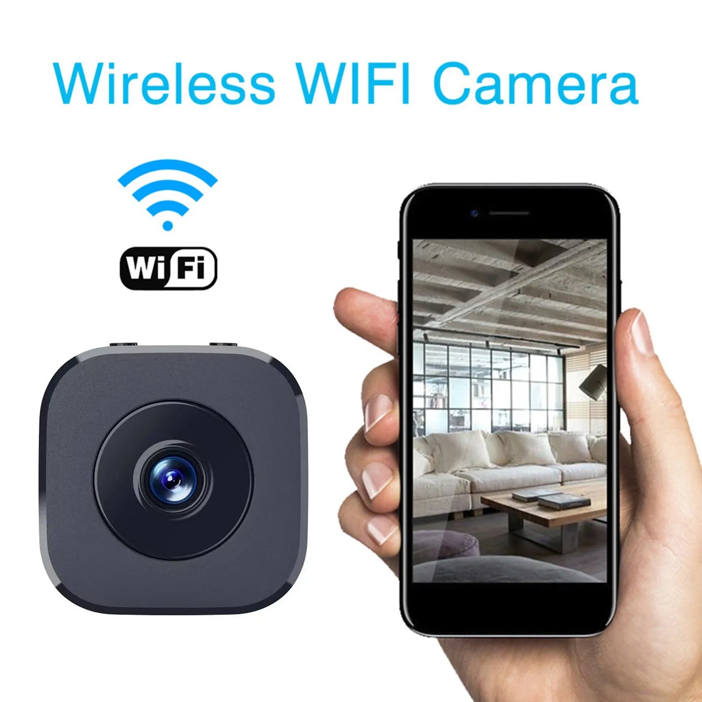 Smart Wireless Security Camera Rechargeable WiFi Motion Detection 1080P