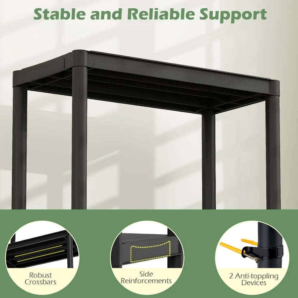 Giantex Heavy Duty Freestanding Storage Shelf Organizer Rack