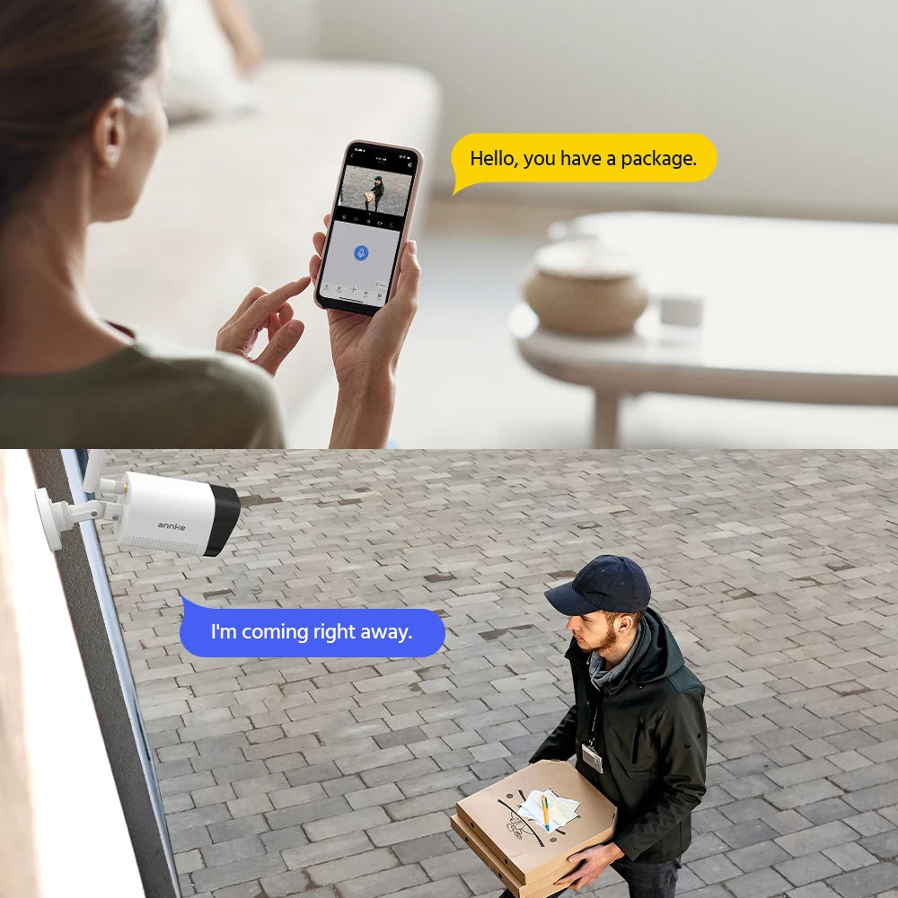 ANNKE WiFi Video Surveillance System 3MP Cameras With AI Detection
