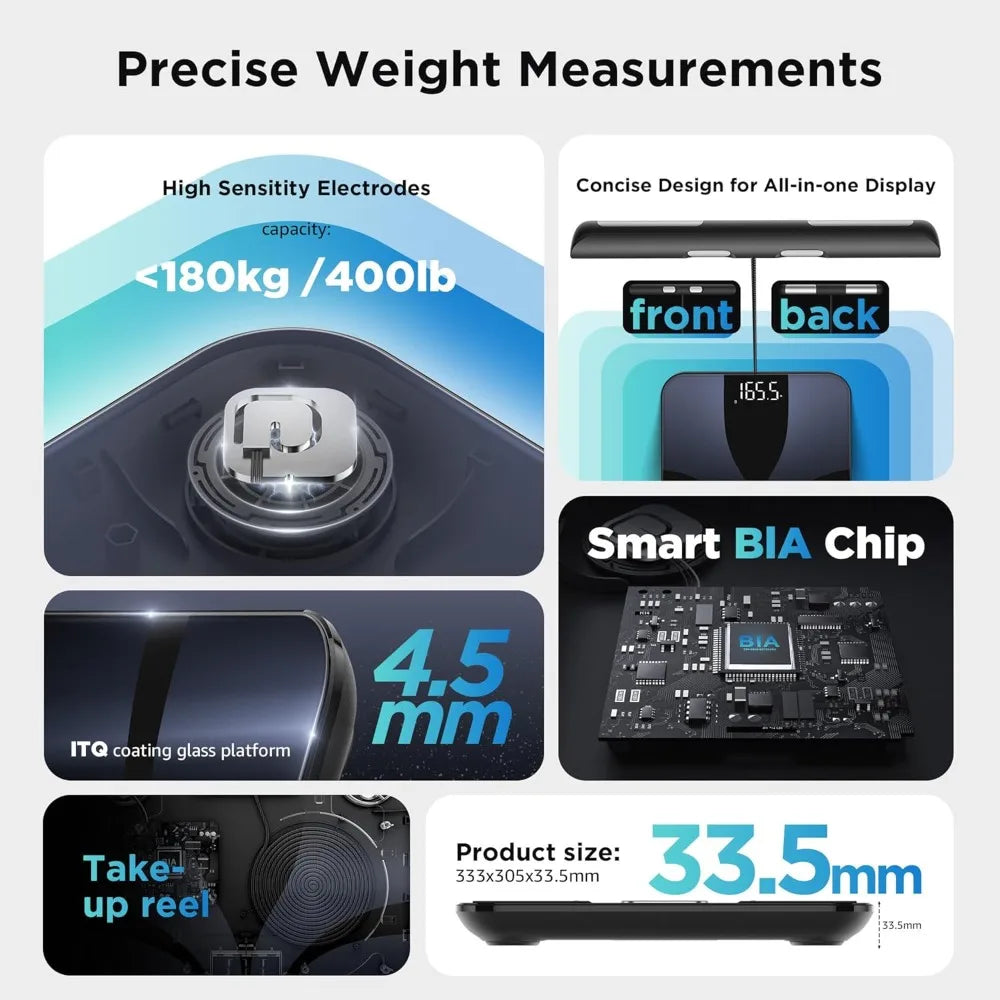 XMSJ Posture Scale Bluetooth Body Fat Scale With LED Display