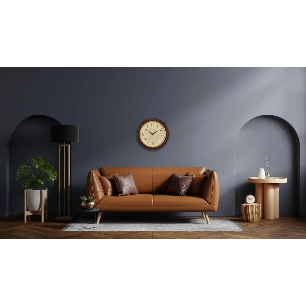 Atomic Time 2 Analog Wall Clock Automatic Time Setting Quartz Movement