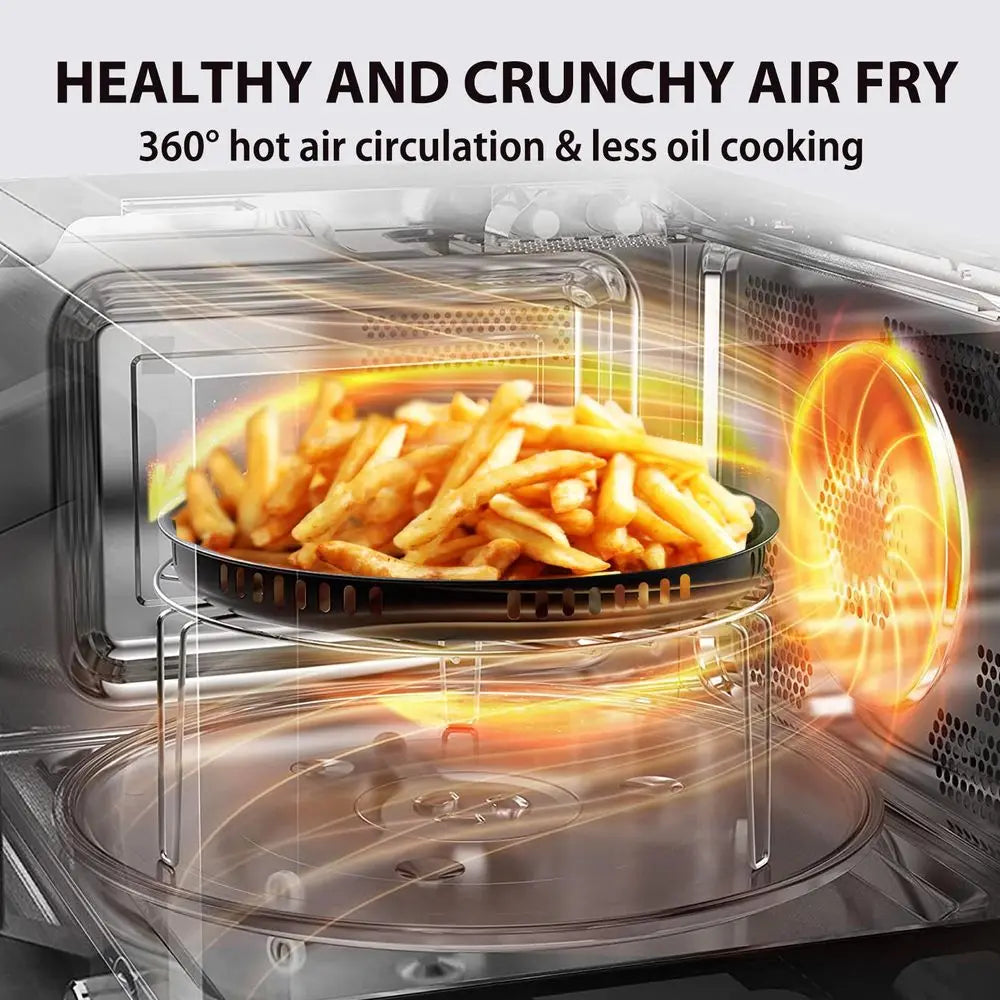 YTYIN 6in1 Inverter Countertop Microwave Air Fryer Combo Oven