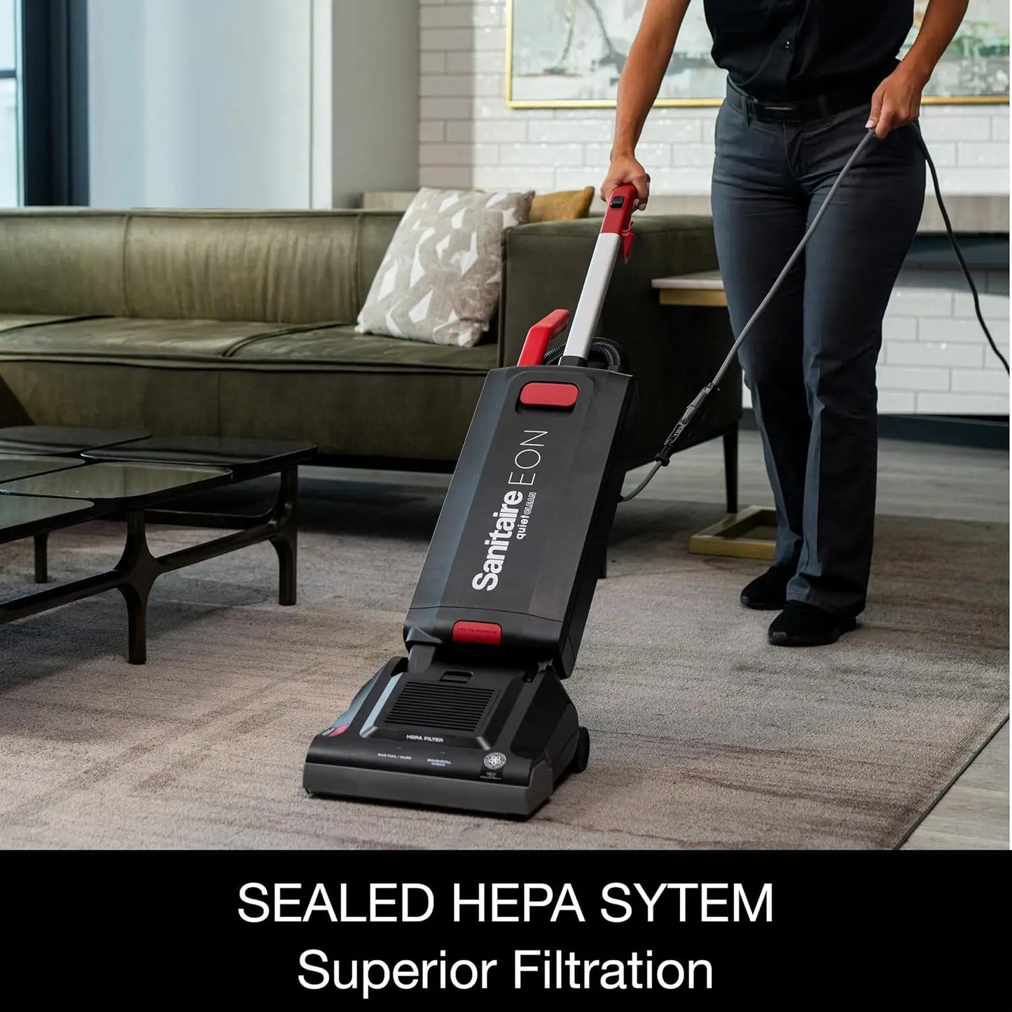 XMSJ Commercial Upright Vacuum Cleaner SC5500B Powerful Suction