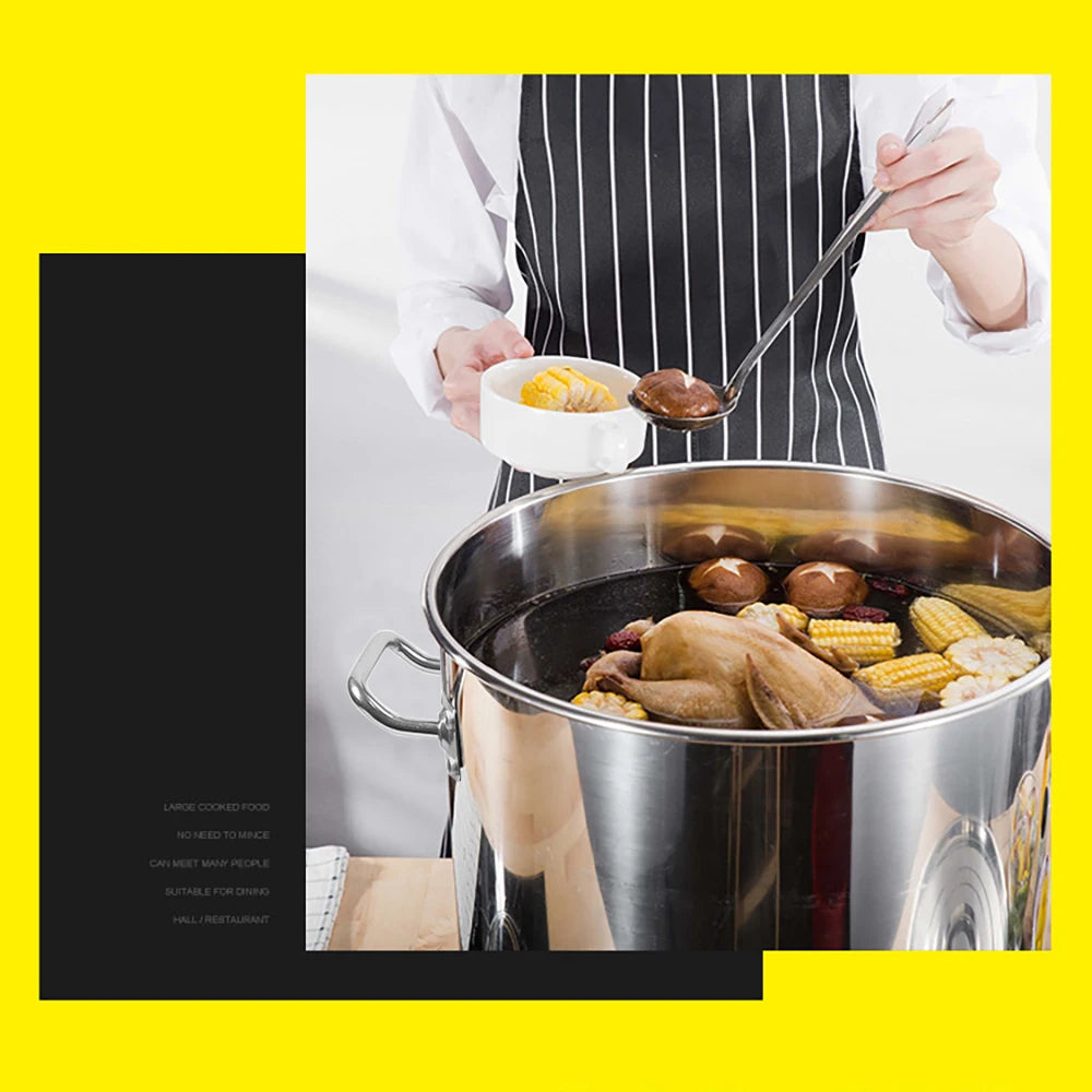 Stainless Steel Stockpot With Airtight Lid Hanging Design For Multi Fuel Use