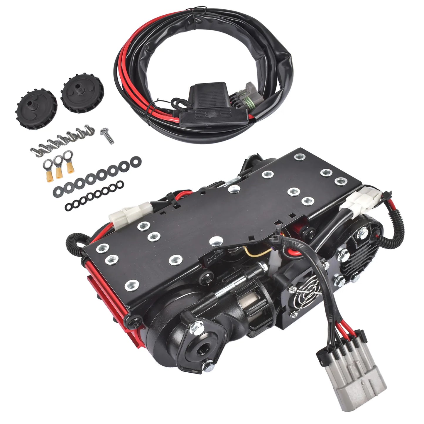 Twin Air Compressor For Inflating Tires On Rvs