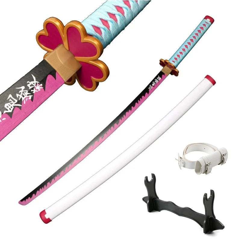 Anime Katana Cosplay Bamboo Wooden Toy Sword Tanjiro Zenitsu Kyoujurou