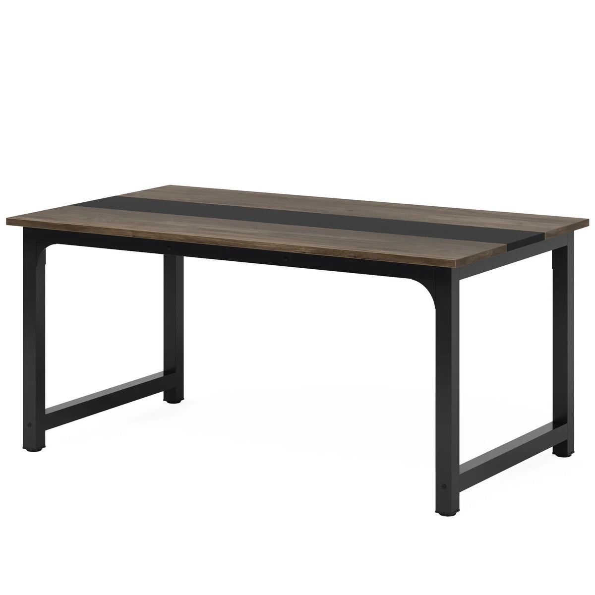 Tribesigns Industrial Rectangular Wood Dining Table For Kitchen