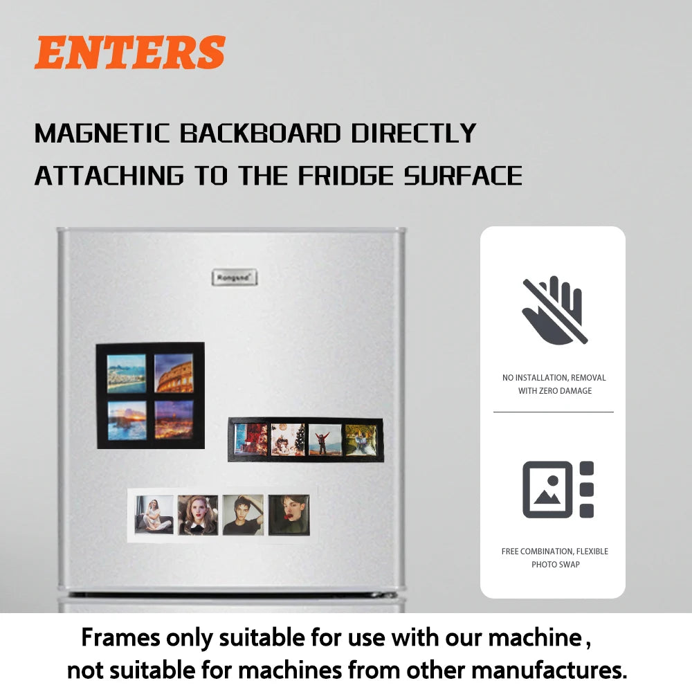 Blank Magnetic Photo Frames For Refrigerator Picture Inserts