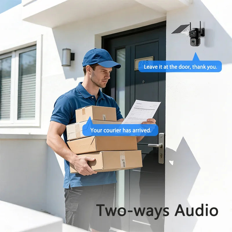 SZSINOCAM Dual Lens Solar WiFi Camera 24h Surveillance