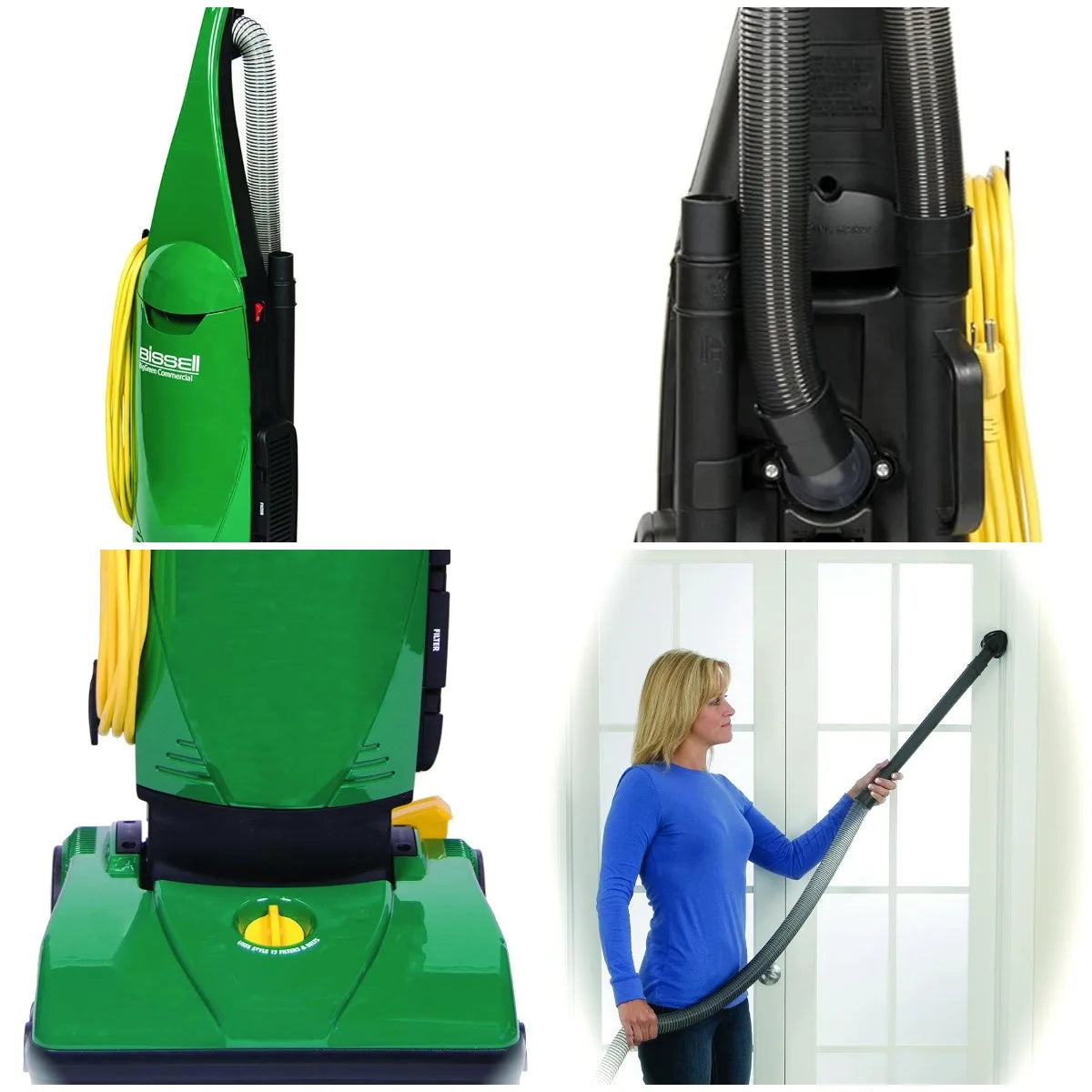 XMSJ Commercial PowerForce Bagged Upright Vacuum Cleaner