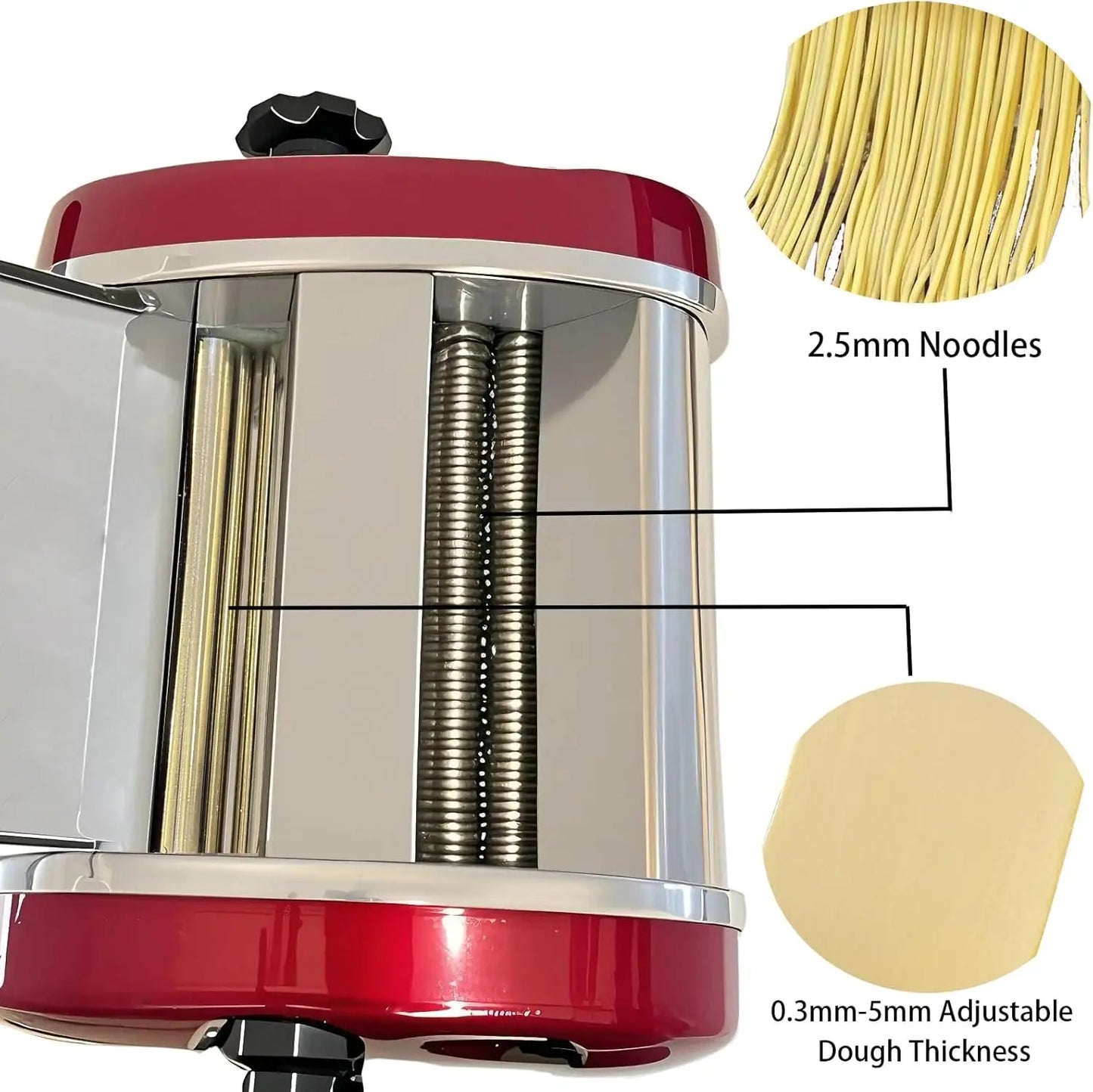 XMSJ Electric Pasta Maker Noodle Dough Press With Cutter 135W
