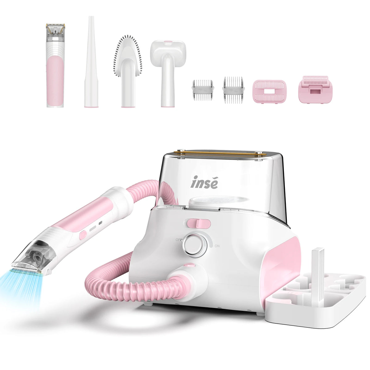 INSE Low Noise Dog Grooming Vacuum For Pet Hair Cleaning Kit