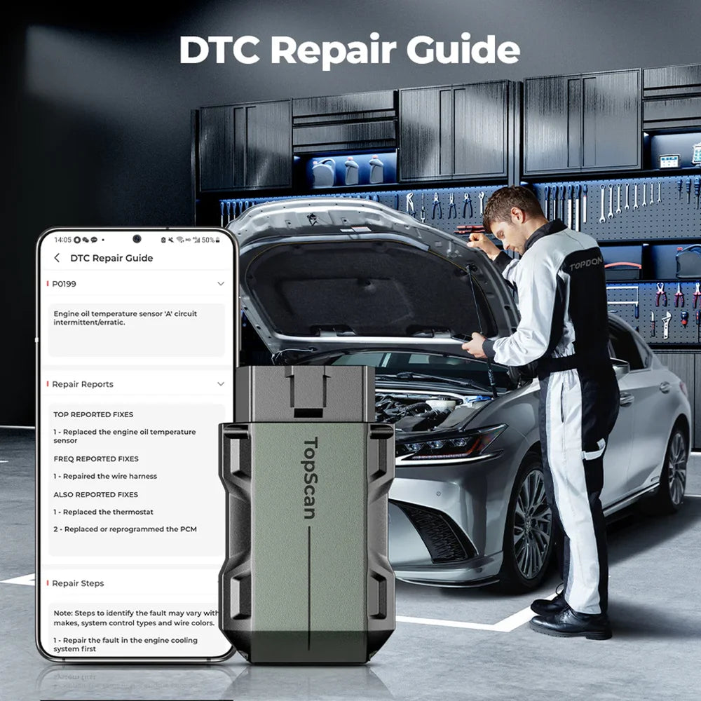 TOPDON Topscan Lite OBD2 Scanner Bluetooth Car Diagnostic Tool