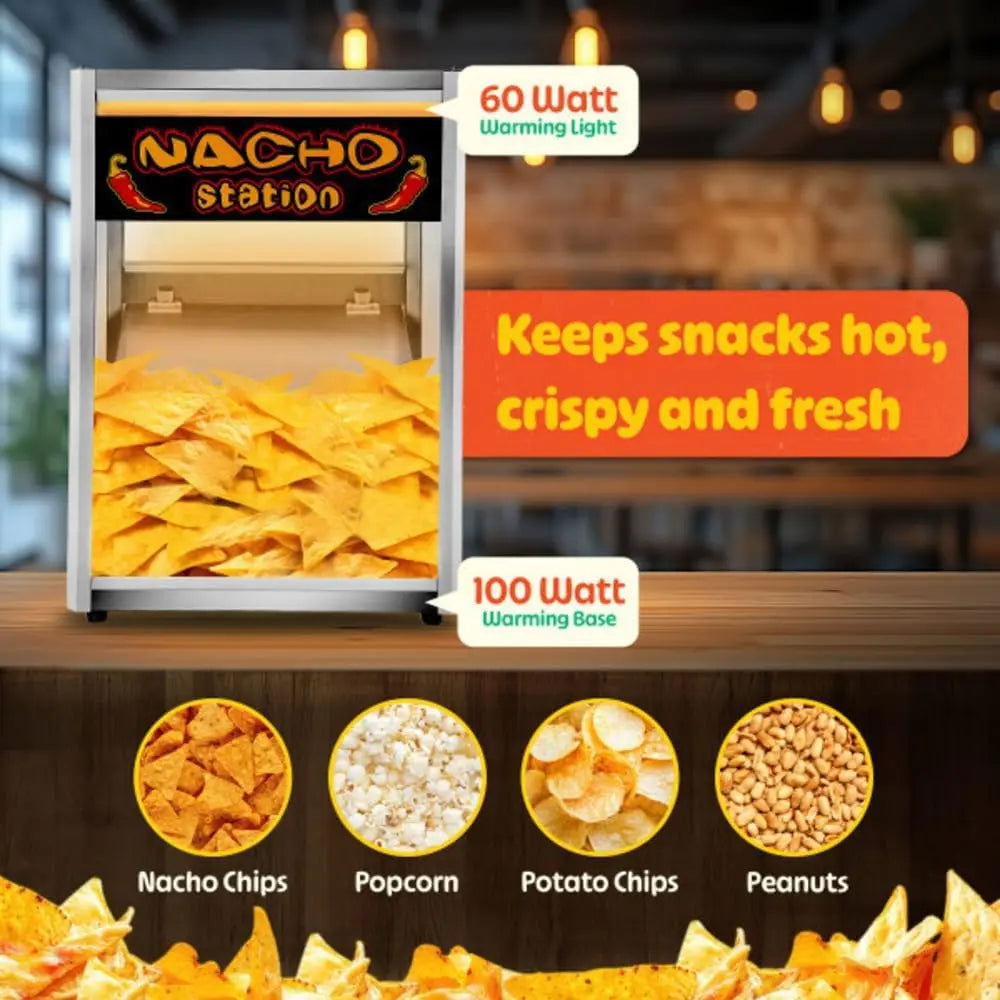 XMSJ Nacho Machine Food Warmer Tortilla Chips Display