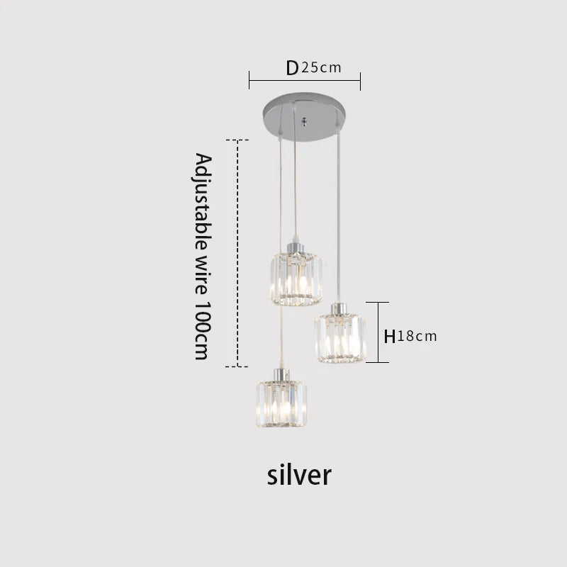 Vetulus Modern K9 Crystal Ceiling Chandelier For Living Spaces