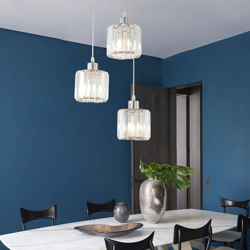 Vetulus Modern K9 Crystal Ceiling Chandelier For Living Spaces