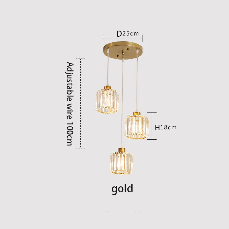 Vetulus Modern K9 Crystal Ceiling Chandelier For Living Spaces